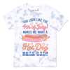 4th of July hot dog unisex tee | tie-dye