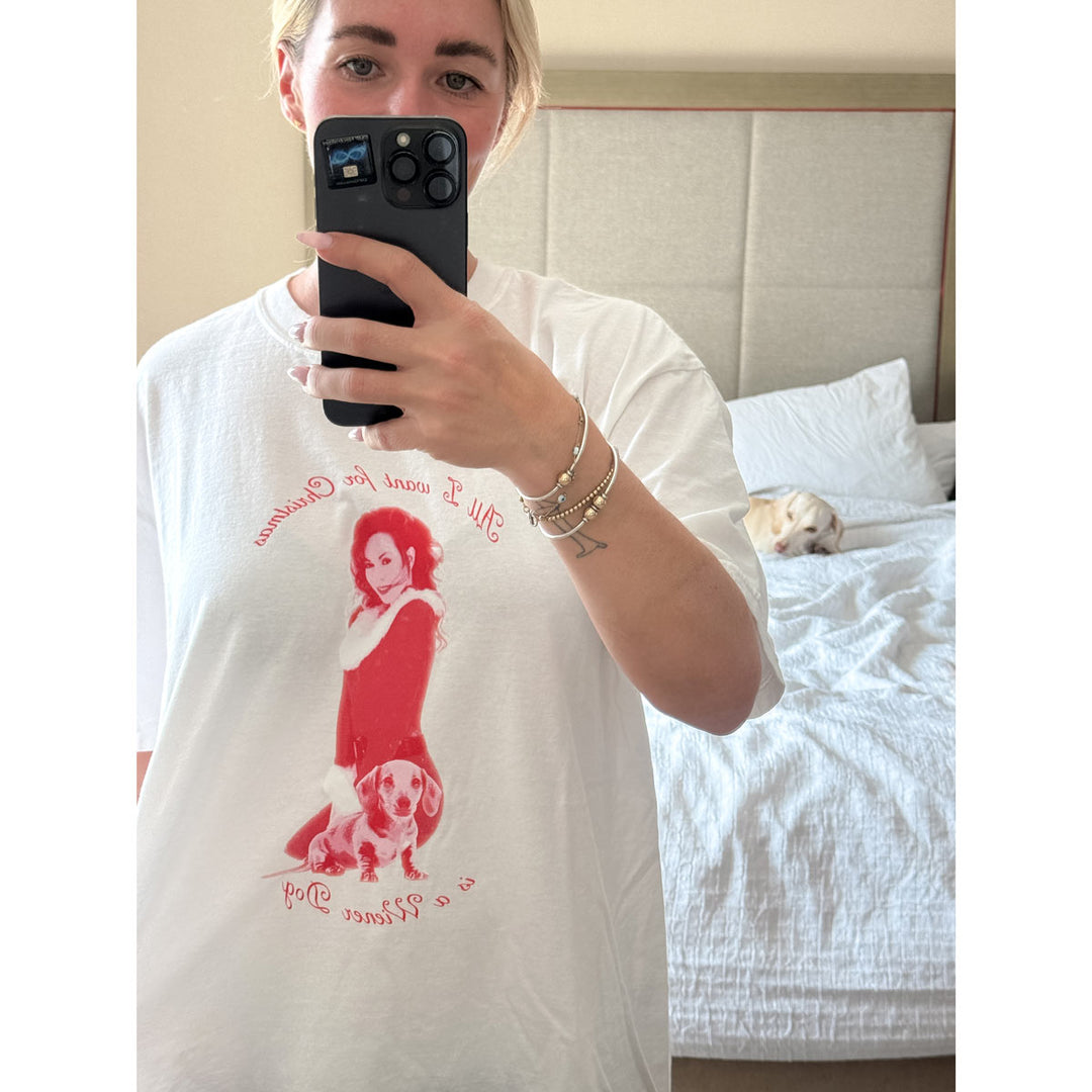 all i want for christmas unisex tee