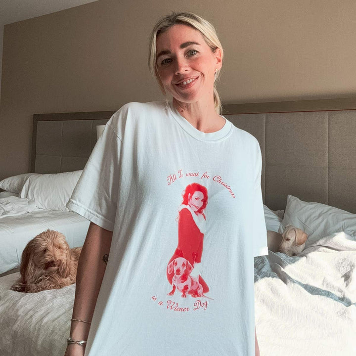 all i want for christmas unisex tee