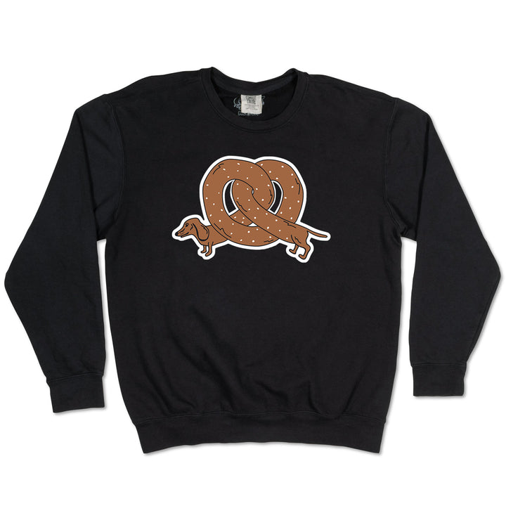 pretzel ween unisex crew | black