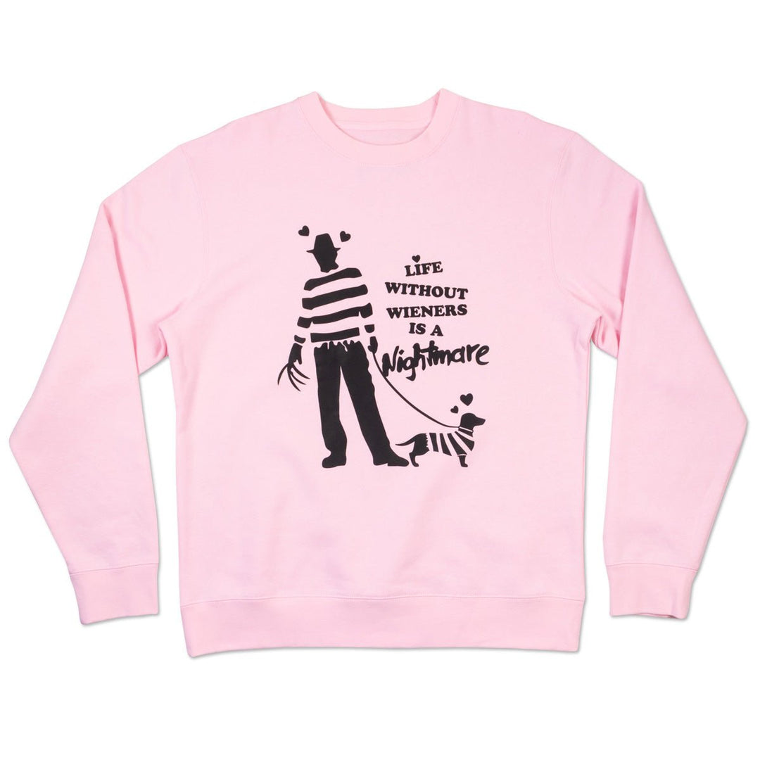 freddy wiener unisex crew sweatshirt | slashberry pink - bean goods