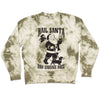 hail santa unisex tie-dye crew sweatshirt