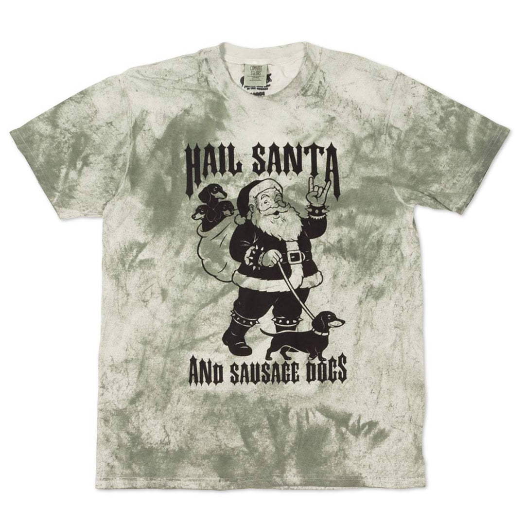 hail santa unisex tie - dye tee - bean goods
