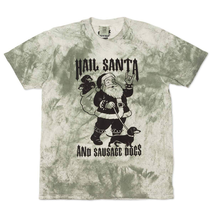 hail santa unisex tie - dye tee - bean goods