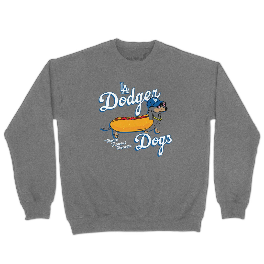 la dodger dogs unisex premium crew sweatshirt - bean goods