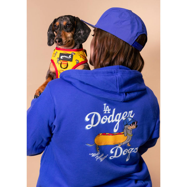 LA dodger dogs unisex zip - up hoodie - bean goods