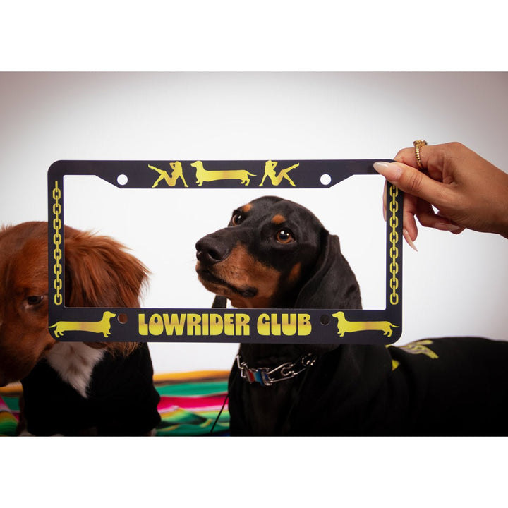 lowrider club license plate cover - bean goods
