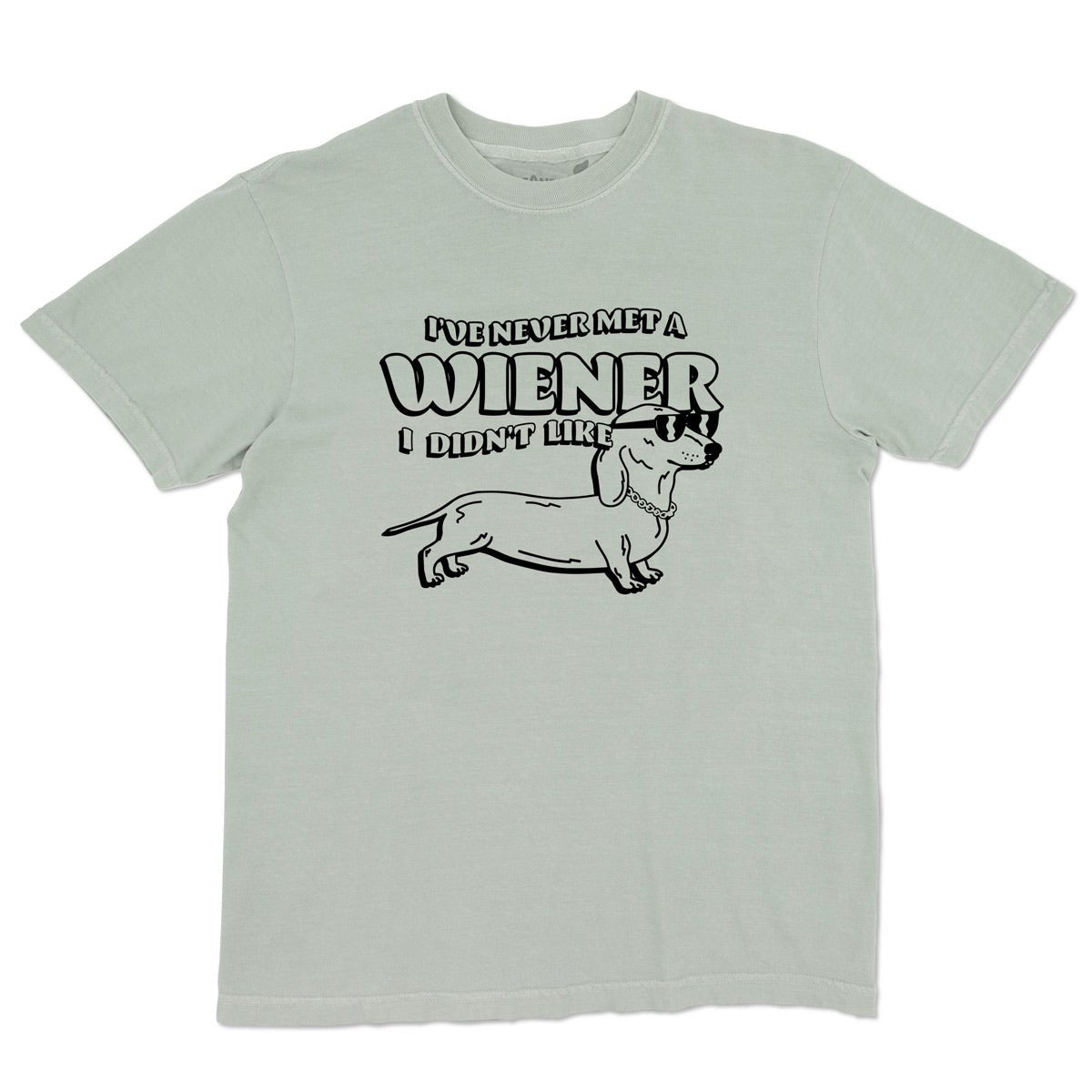 never met a wiener unisex tee | sage - bean goods