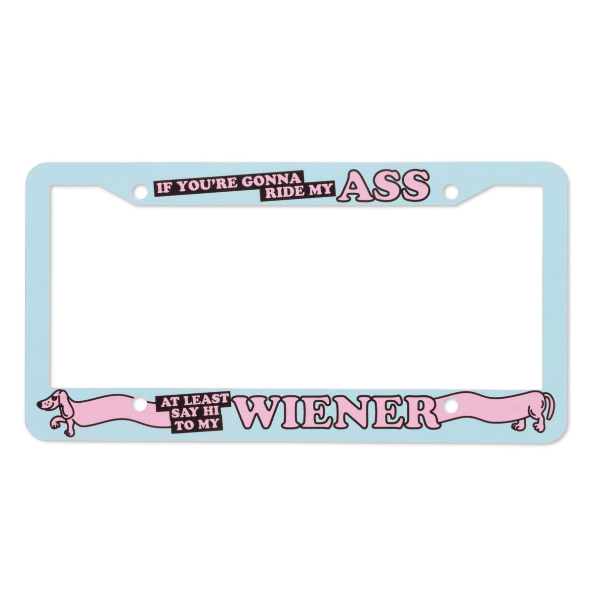 Say Hi | Rad Doxie License Plate Cover – bean goods