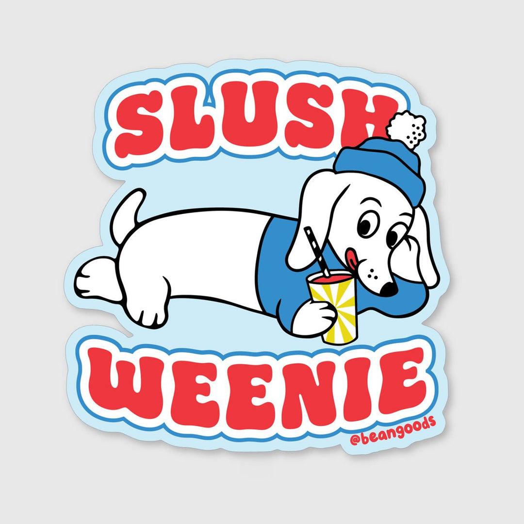 slush weenie sticker - bean goods