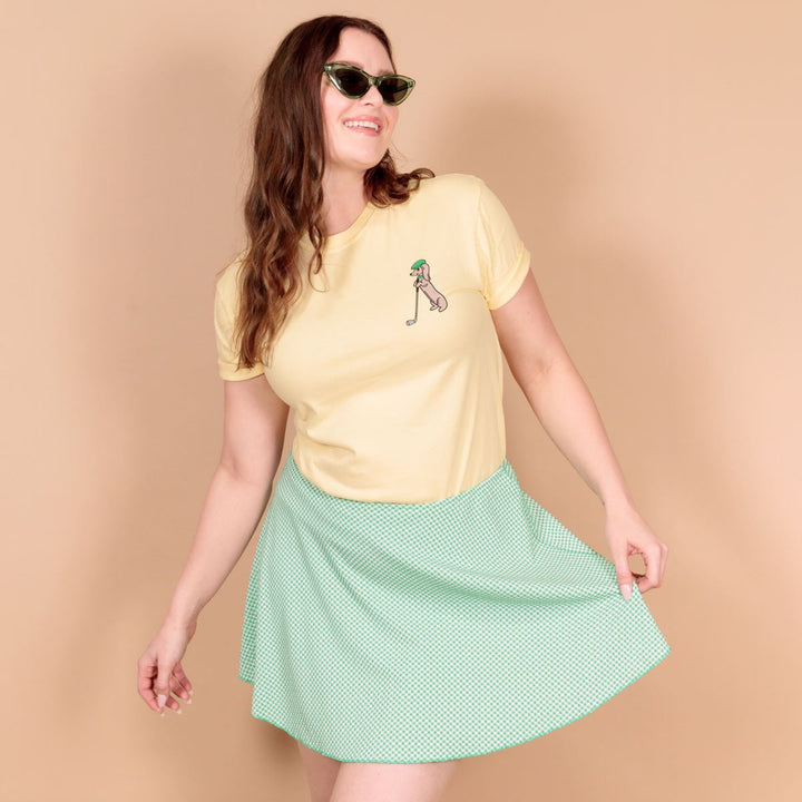 swingin’ wieners golf club unisex tee | banana - bean goods