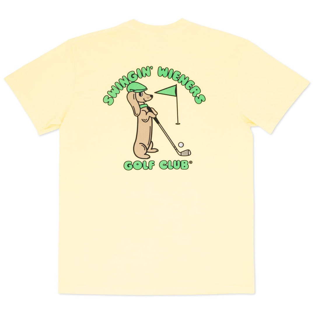 swingin’ wieners golf club unisex tee | banana - bean goods