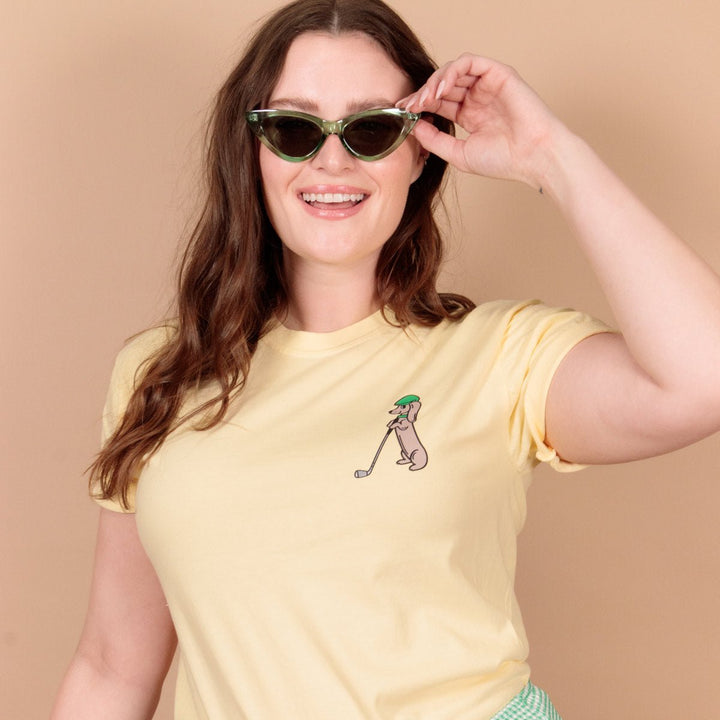 swingin’ wieners golf club unisex tee | banana - bean goods