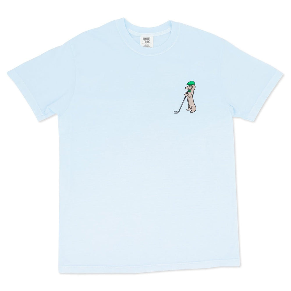 swingin’ wieners golf club unisex tee | blue bird - bean goods