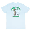 swingin’ wieners golf club unisex tee | blue bird