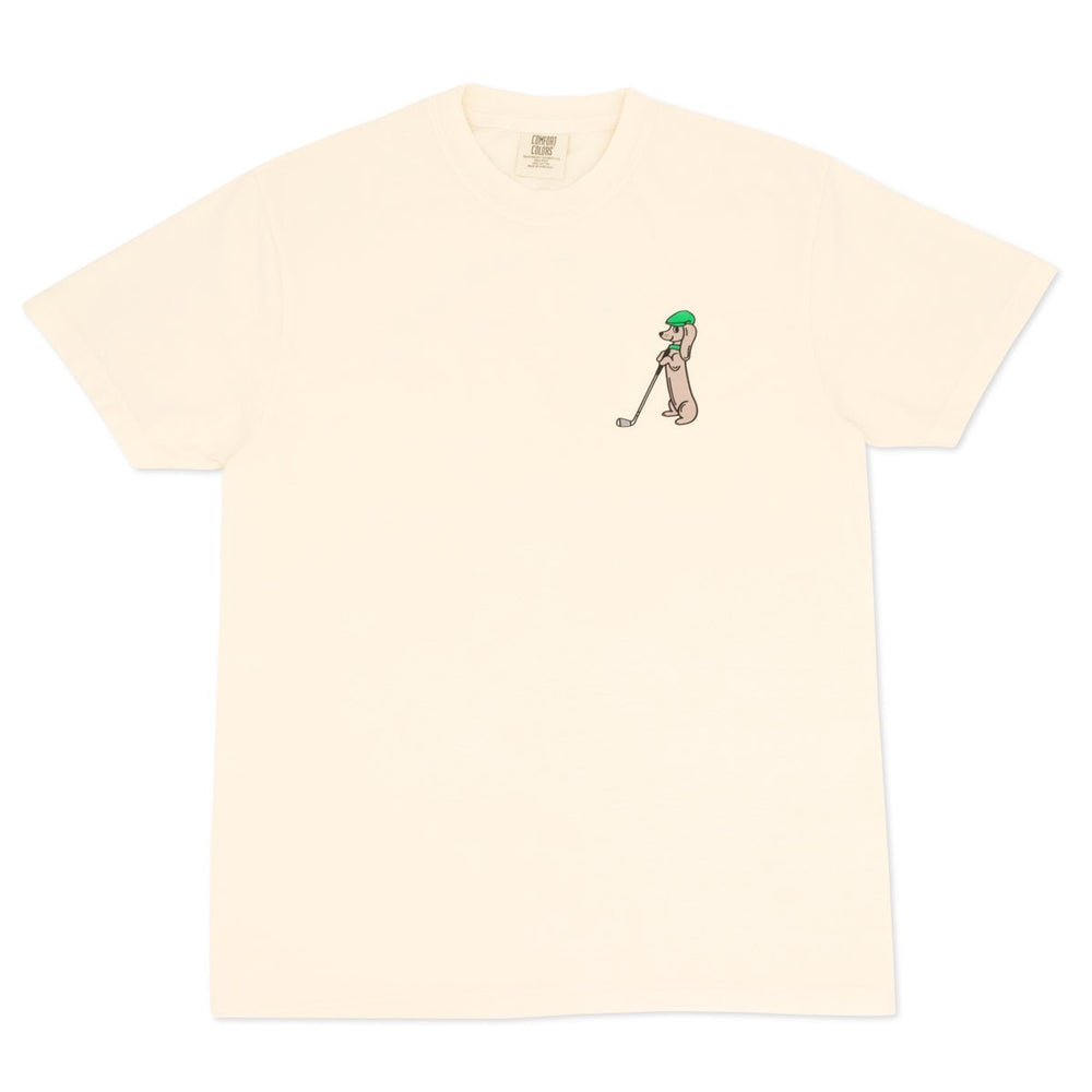 swingin’ wieners golf club unisex tee | cream - bean goods