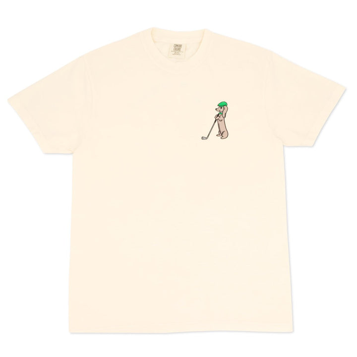 swingin’ wieners golf club unisex tee | cream - bean goods