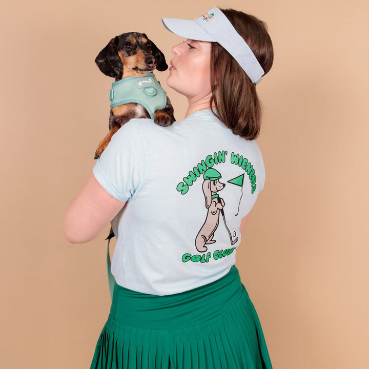 swingin’ wieners golf club visor | blue bird - bean goods