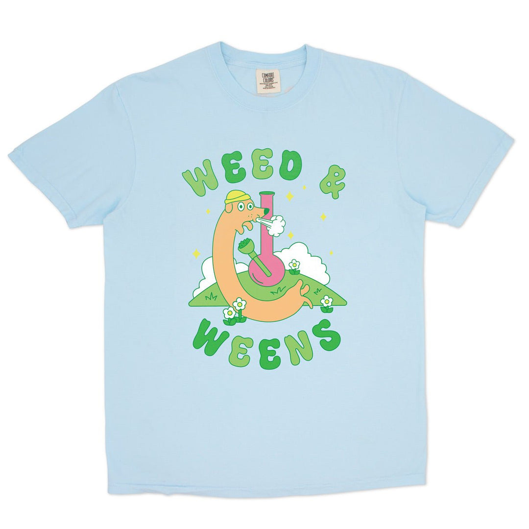 weed and weens unisex tee | blue - bean goods