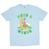 weed and weens unisex tee | cloud blue