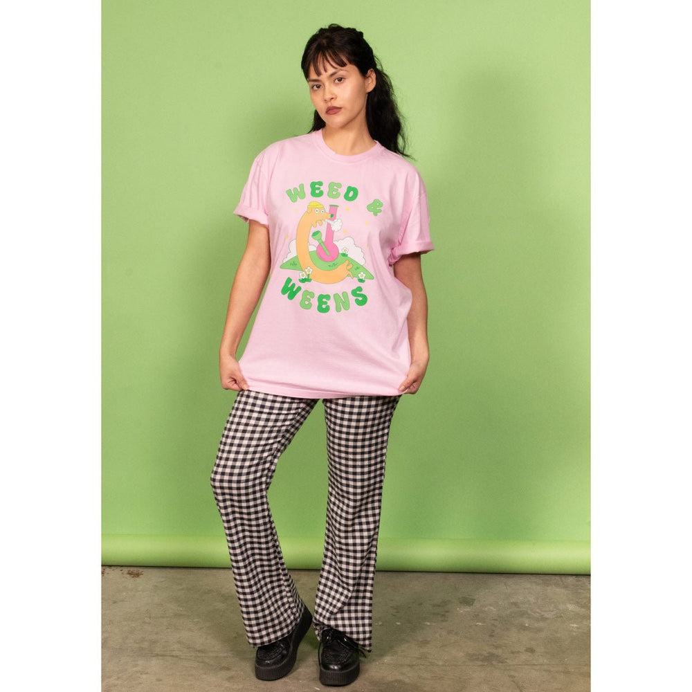 weed and weens unisex tee | pink - bean goods