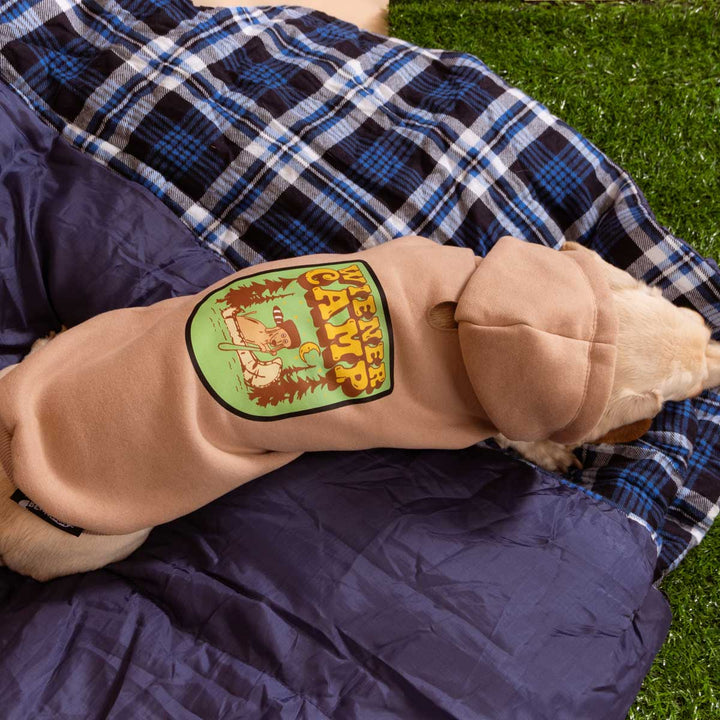 wiener camp dog hoodie - bean goods
