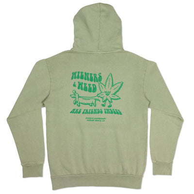 wieners & weed unisex hoodie - bean goods