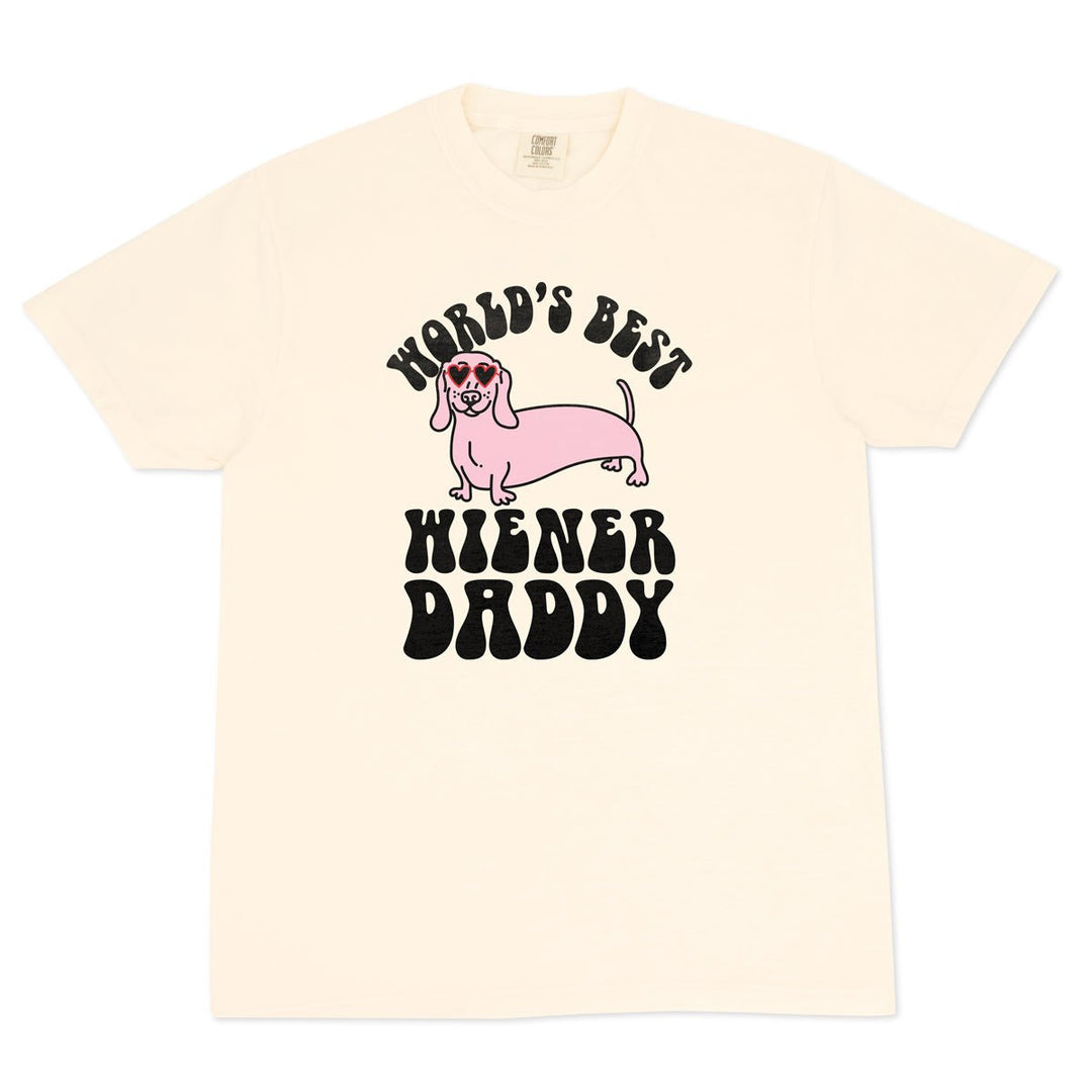 world's best wiener daddy unisex tee - bean goods