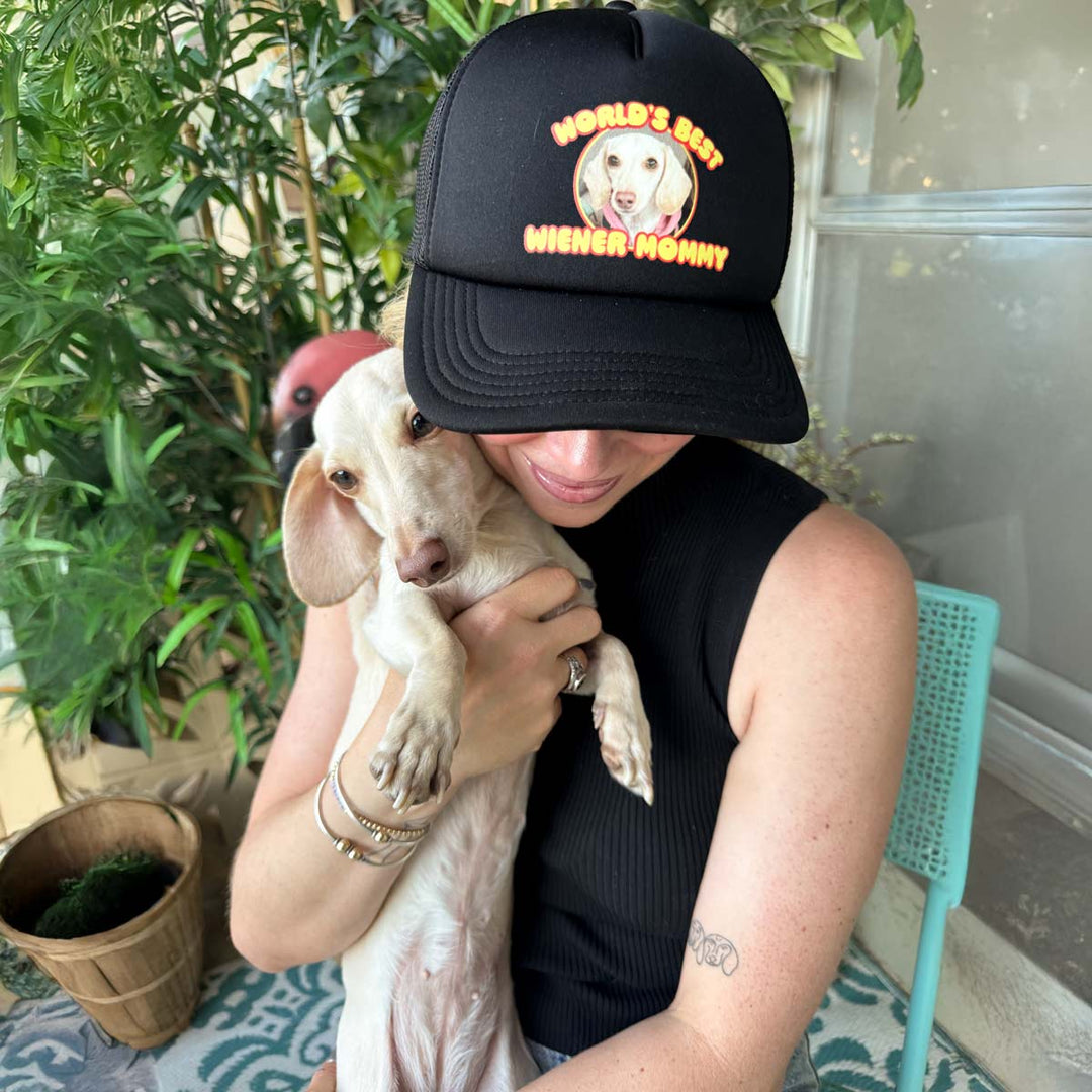 world’s best wiener mommy custom hat - bean goods