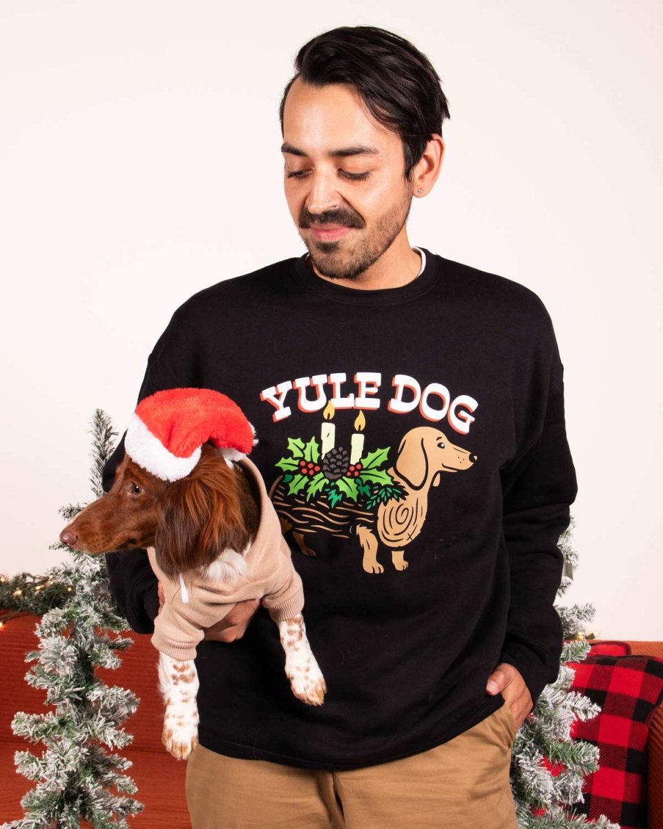 yule dog unisex crew sweatshirt - bean goods