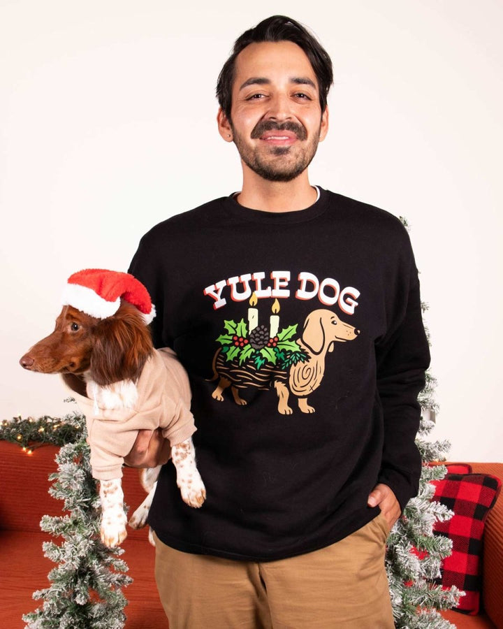 yule dog unisex crew sweatshirt - bean goods