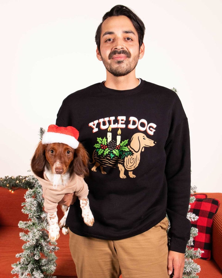 yule dog unisex crew sweatshirt - bean goods