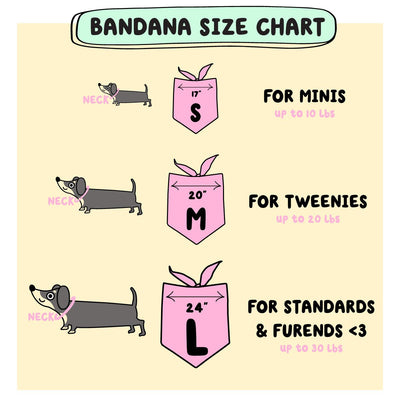 dachshunds are a girl's best friend dog bandana - bean goods