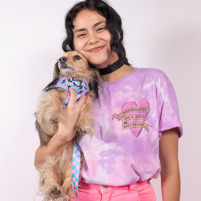 dachshunds are a girl’s best friend unisex tee | tie-dye - bean goods