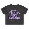dachshunds & death metal crop tee