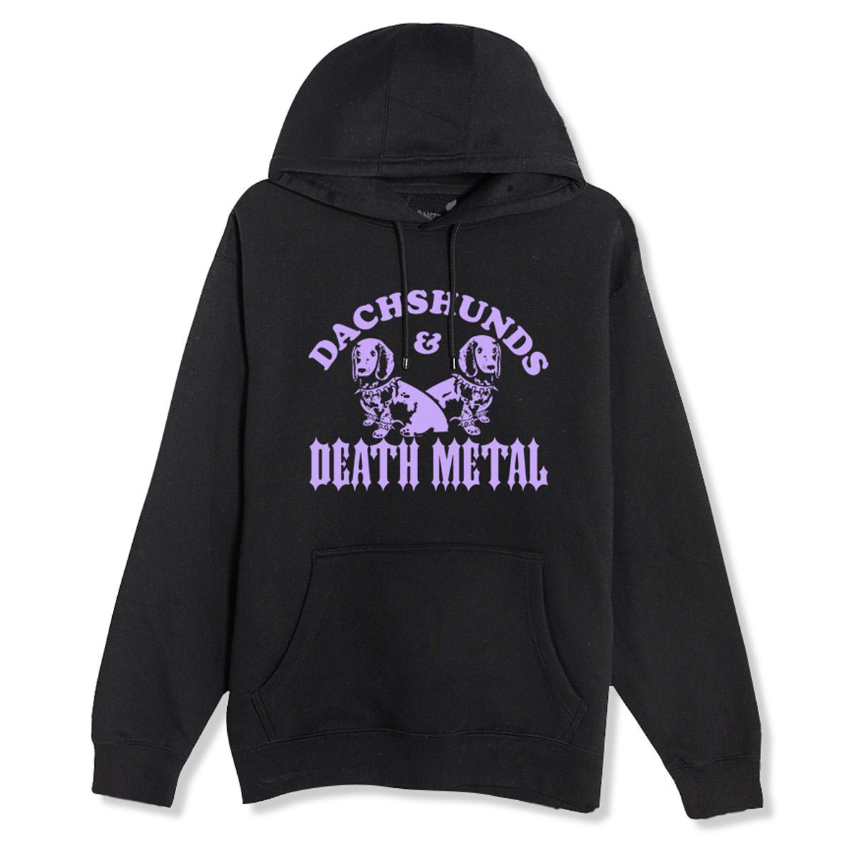 dachshunds & death metal unisex hoodie - bean goods
