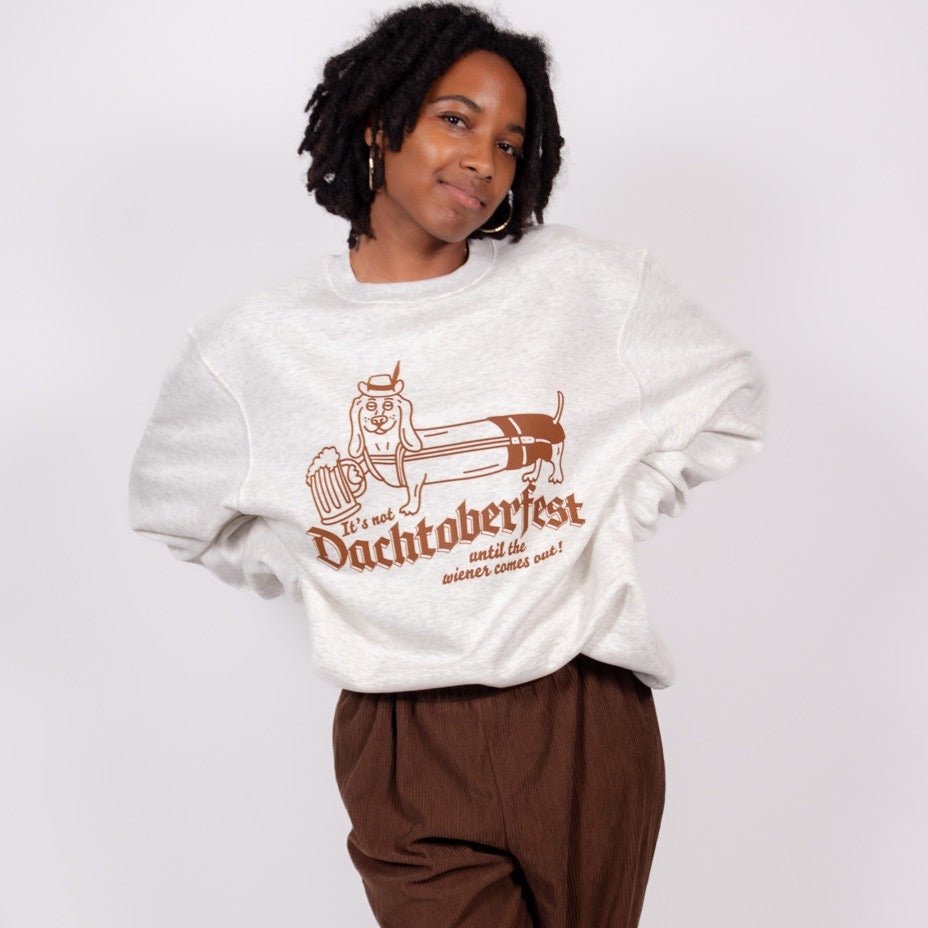 dachtoberfest unisex crew sweatshirt | oatmeal stout - bean goods