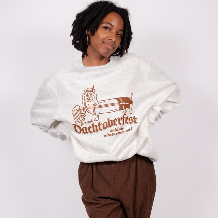 dachtoberfest unisex crew sweatshirt | oatmeal stout - bean goods
