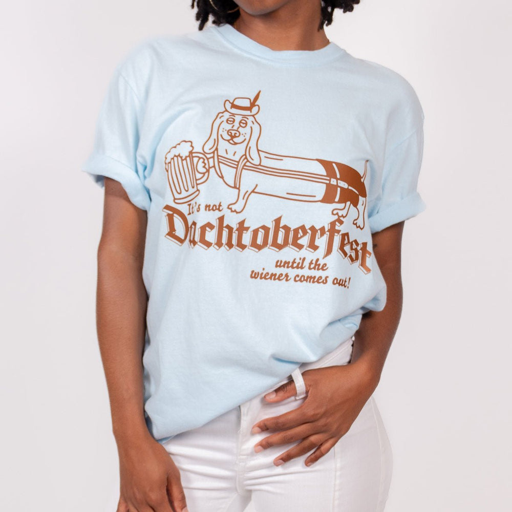 dachtoberfest unisex tee | bavarian sky - bean goods