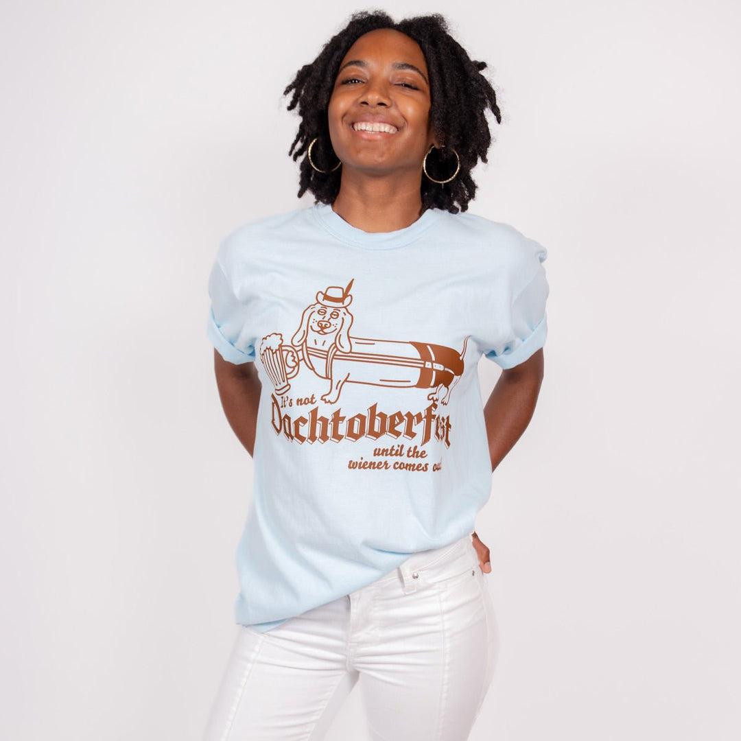 dachtoberfest unisex tee | bavarian sky - bean goods