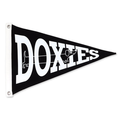 doxies canvas pennant flag - bean goods