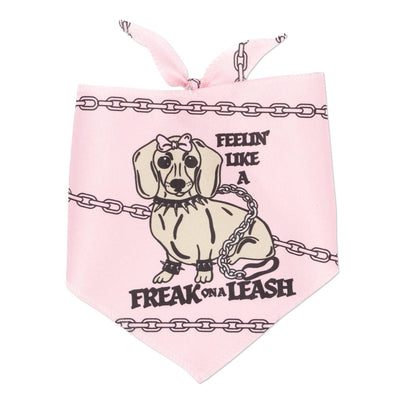 freak on a leash dog bandana - bean goods