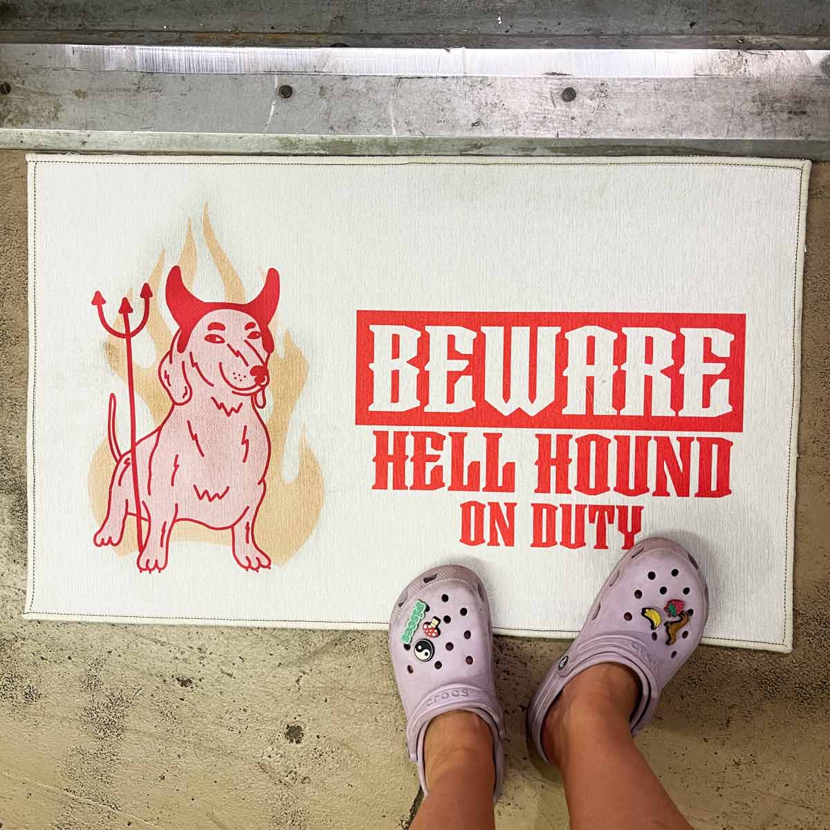 hell hound door mat - bean goods