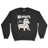 mummy's little monster unisex crew sweatshirt | black