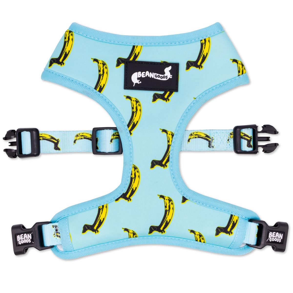 Reversible Dog Harness for Dachshunds Banana Dachshund bean goods