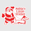 santa's little wiener sticker