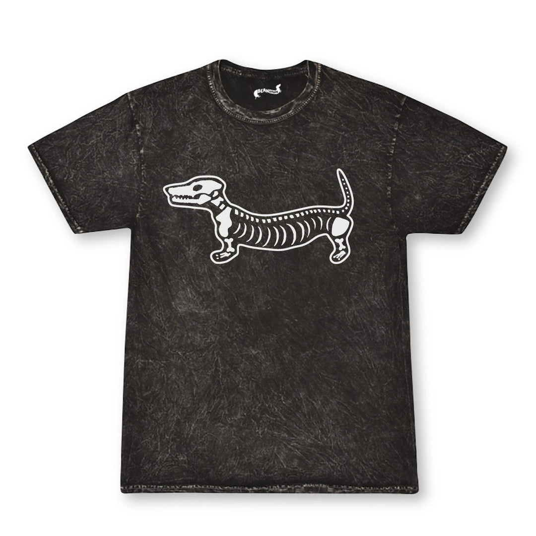 skeleween unisex tee | black mineral wash - bean goods
