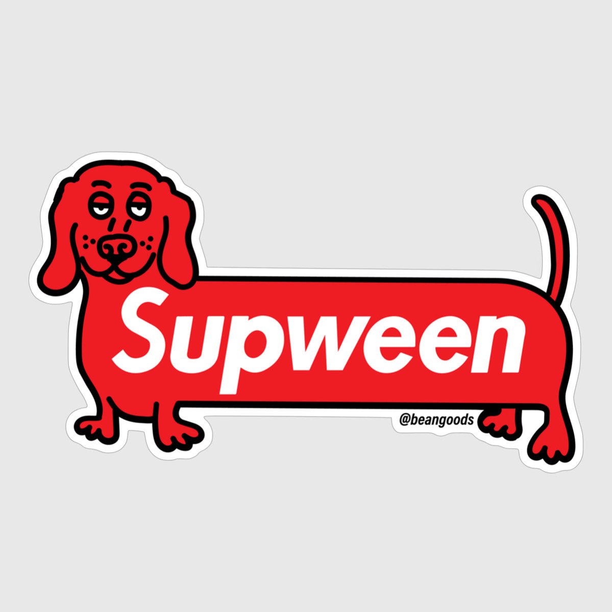 supween sticker - bean goods
