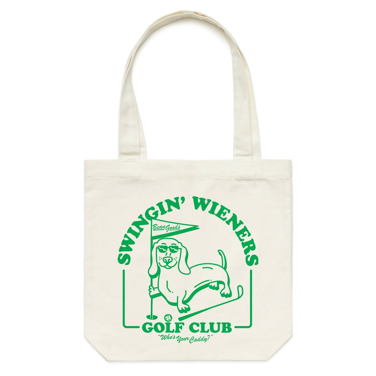 swingin' wieners golf club tote - bean goods