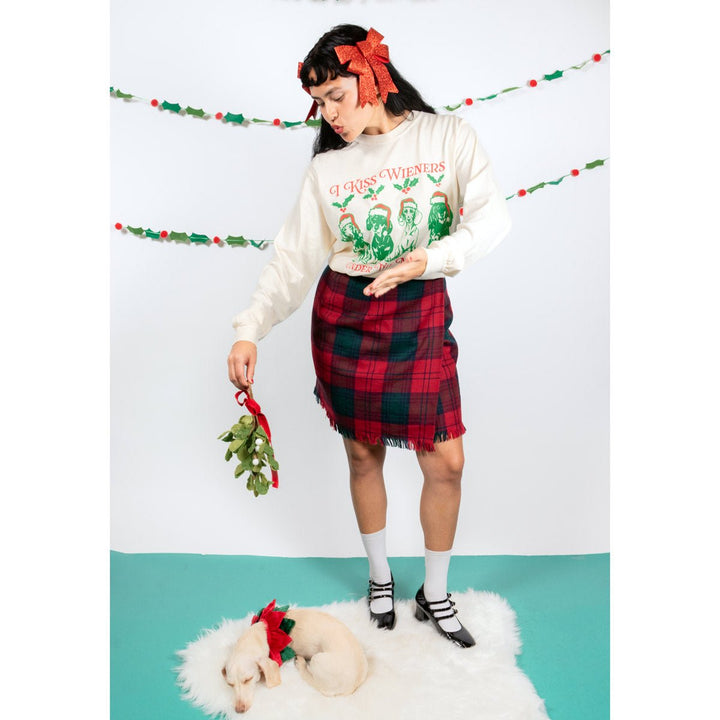 under the mistletoe unisex long sleeve tee - bean goods